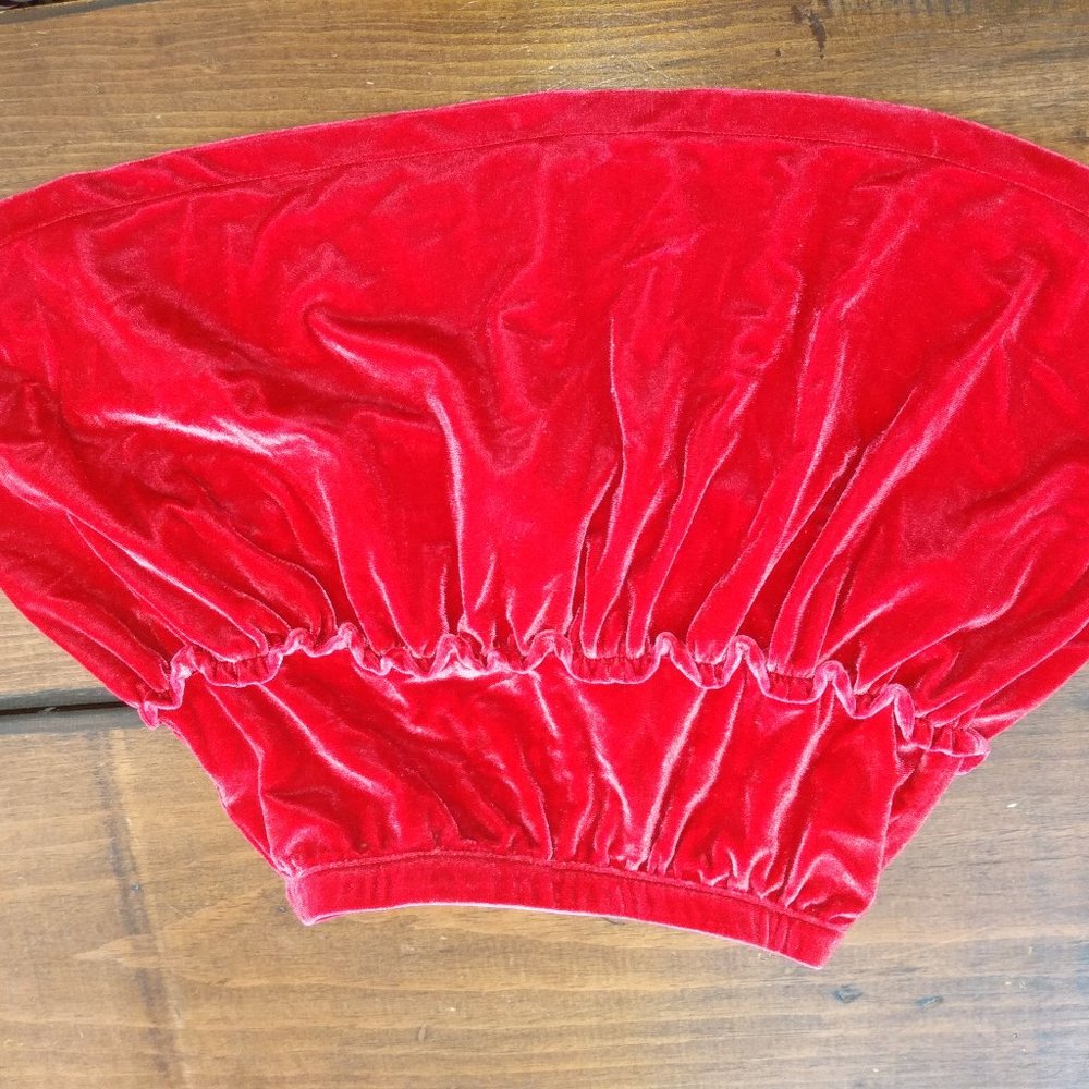 Lands end girls size 6x-7 red skirt